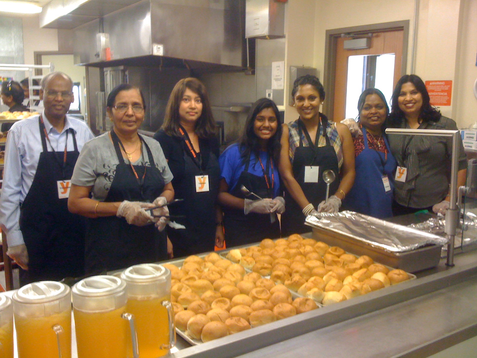 Serving Dinner at the YWCA