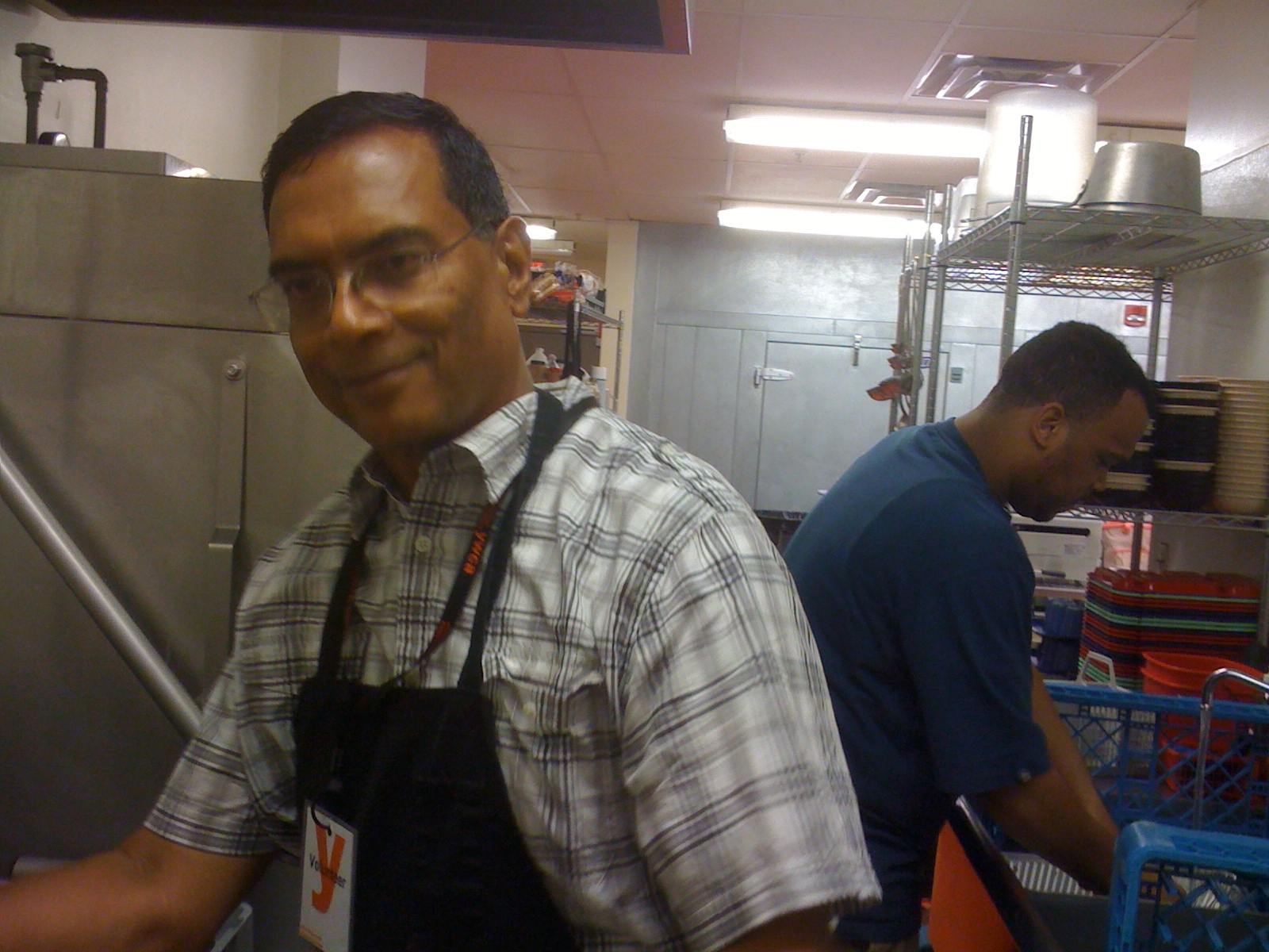 Serving Dinner at the Young Women's Christian Association